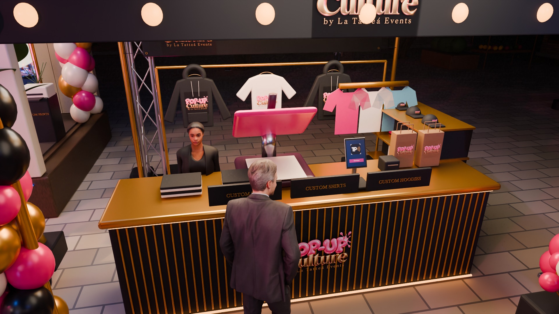 Digital event visualization: Live Merch