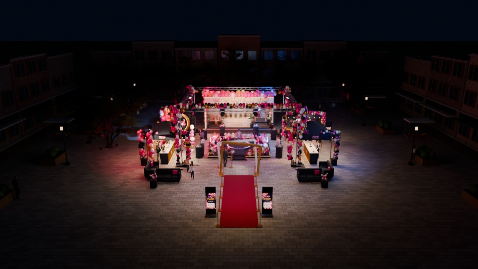 A digital visualization of the POP-UP Culture event